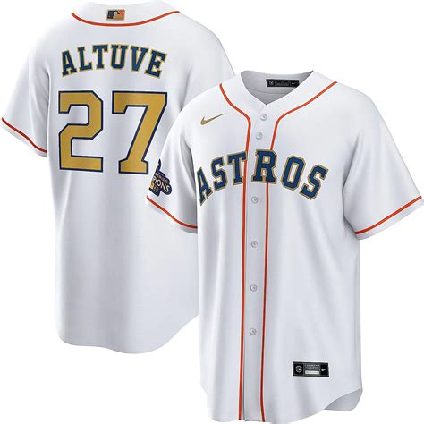 nike men's houston astros altuve gold replica jersey|jose altuve astros jersey.